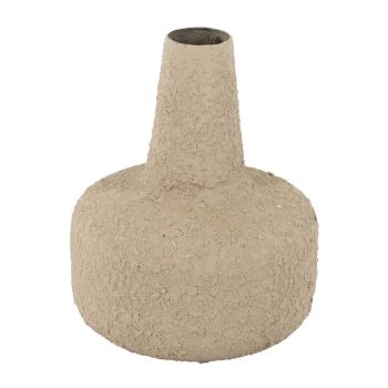 Metalen vaas rough sand 