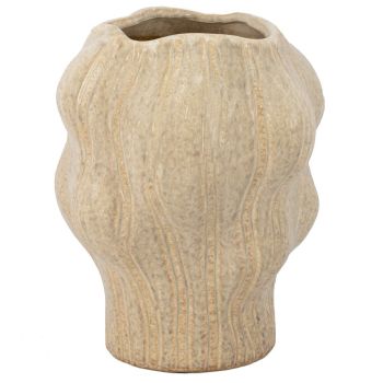 Aardewerk vaas organisch zand