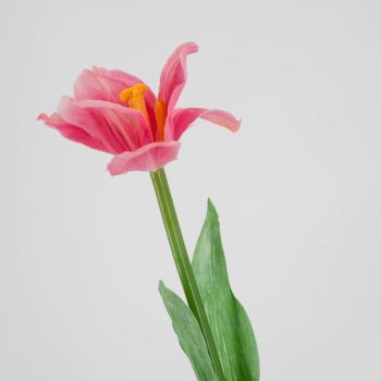 Kunstbloem tulp roze