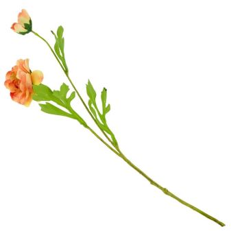 Kunstbloem ranonkel geel/oranje