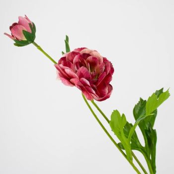 Kunstbloem ranonkel fuchsia