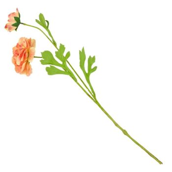 Kunstbloem ranonkel oranje