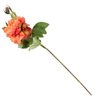 Kunstbloem pioen oranje