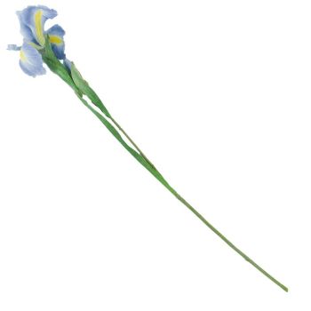 Kunstbloem real touch iris blauw