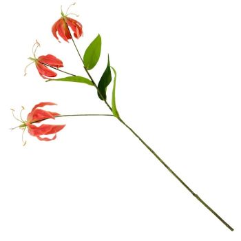 Kunstbloem gloriosa oranje