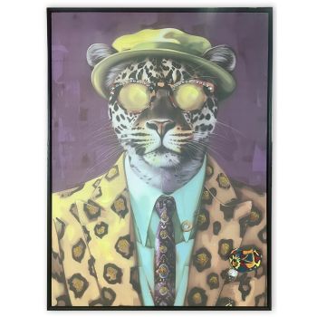 Schilderij cool cheetah 60x80cm
