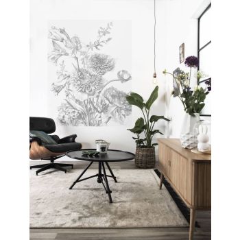 Behangpaneel Engraved flowers