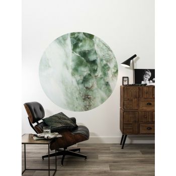 Behangcirkel Marmer groen
