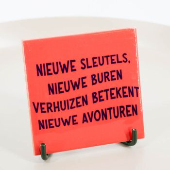 Tegeltje - Verhuizen