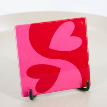 Tegeltje - Yingyang hearts