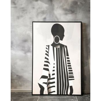 Schilderij vrouw abstract