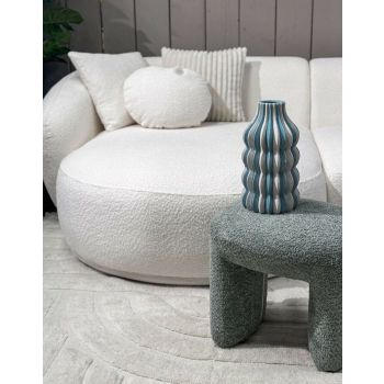 Aardewerk vaas stripes