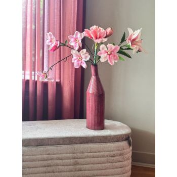 Metalen vaas Contemp roze