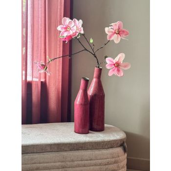 Metalen vaas Contemp roze