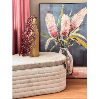 Metalen vaas Contemp mustard