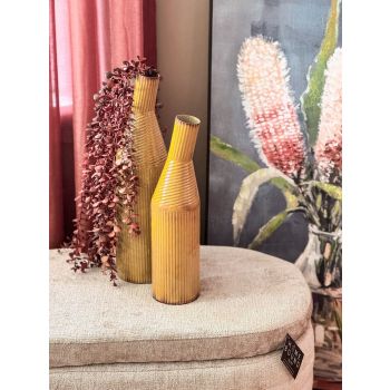 Metalen vaas Contemp mustard