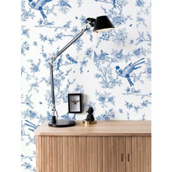 Patroon behang Birds & blossom 