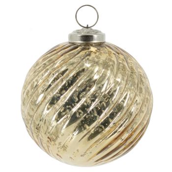 Glazen kerstbal goud