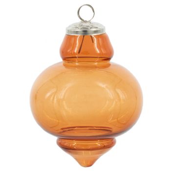 Glazen kerstbal roest