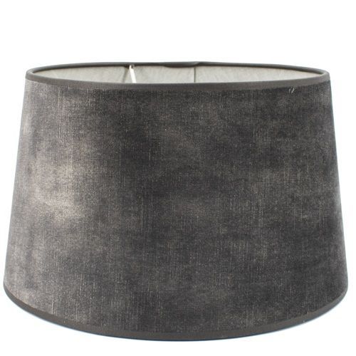Velvet cilinder lampenkap Zinc taupe 40 cm - Lifestyle By Leonie Velvet cilinder lampenkap Zinc taupe 40 cm - Lifestyle By Leonie