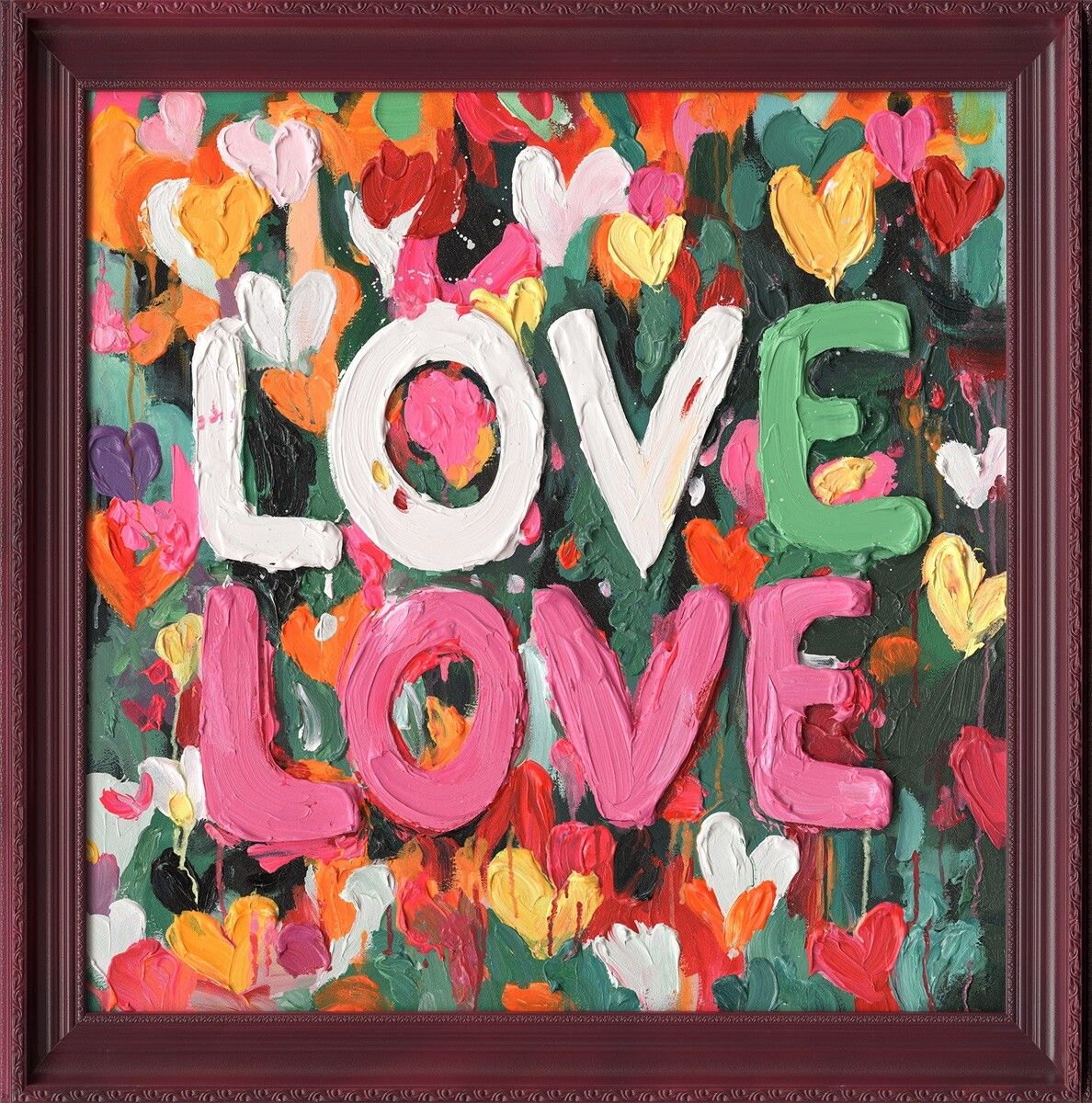 DKW Woonvision | Schilderij met lijst love