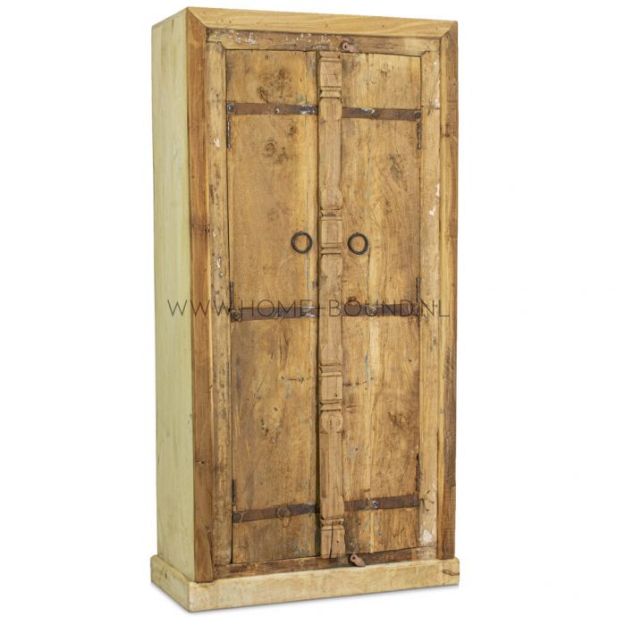 Vintage opbergkast naturel
