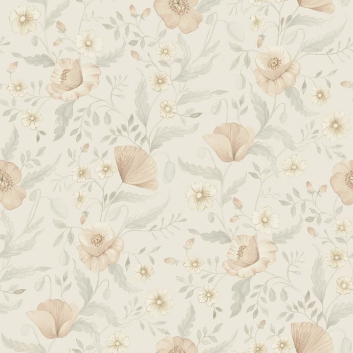 Patroon behang Rosenlycka - Garden Flowers