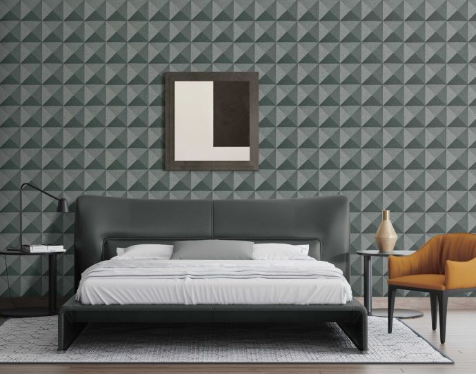 Patroon behang Santa Fe - Weaved Cube