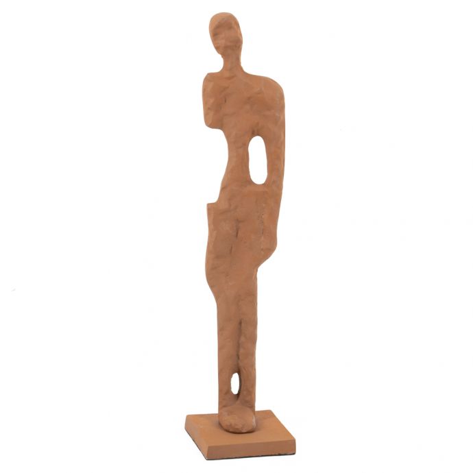 Beeldje staand terracotta