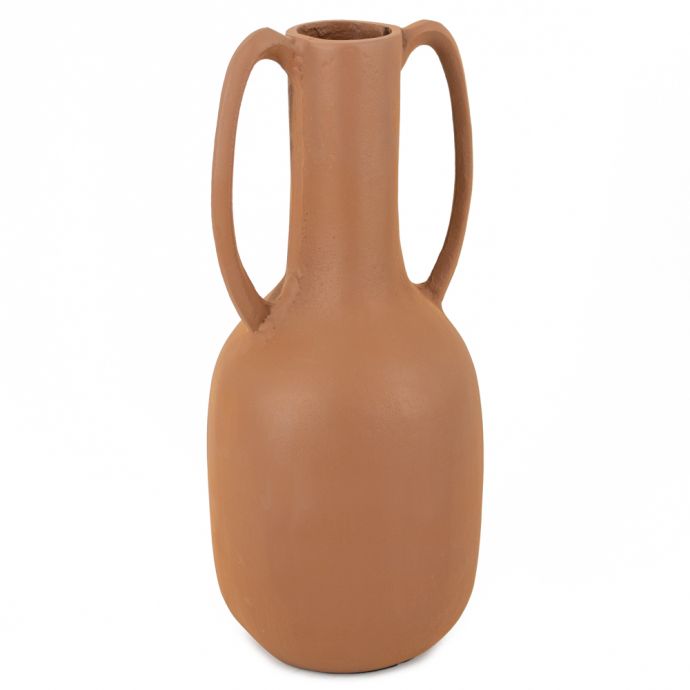 Vaas met oren terracotta 