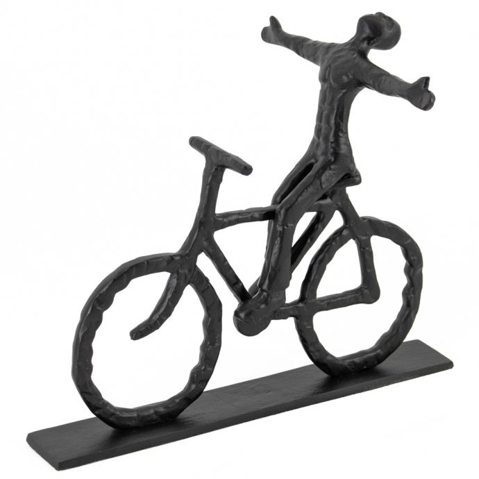 Decoratie beeld metaal fiets zwart