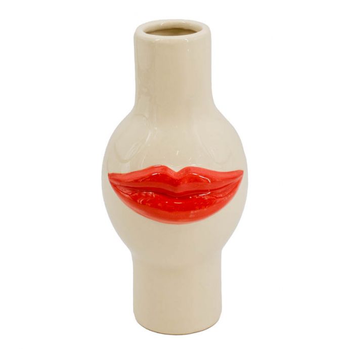 Aardewerk vaas lips