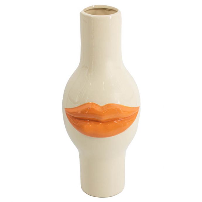 Aardewerk vaas lips