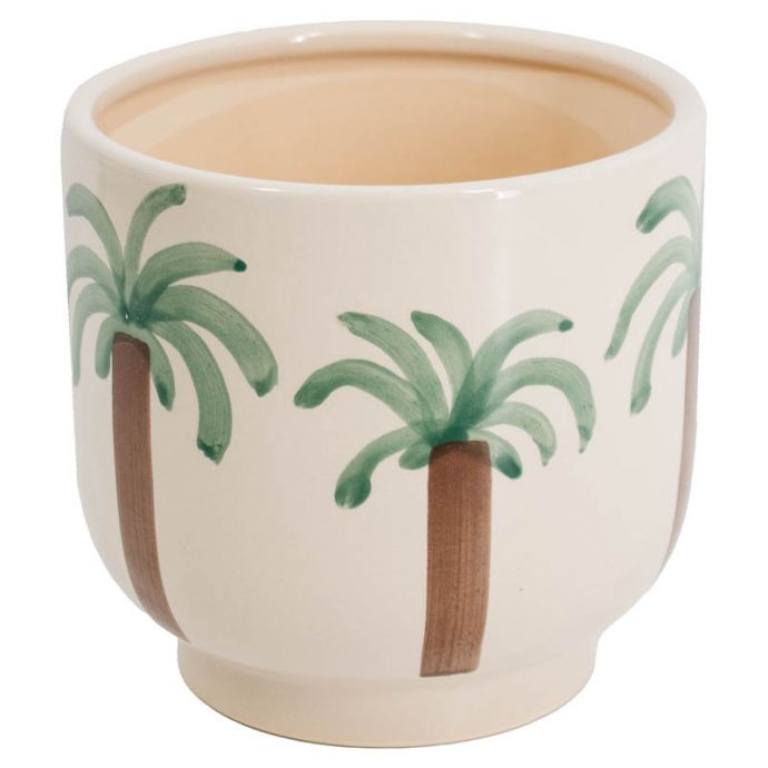 Aardewerk bloempot Tropical