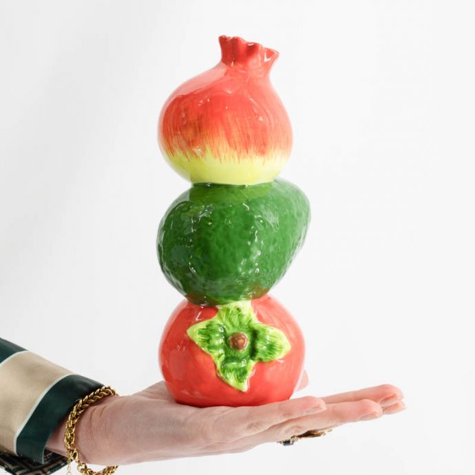 Vaas keramiek fruit
