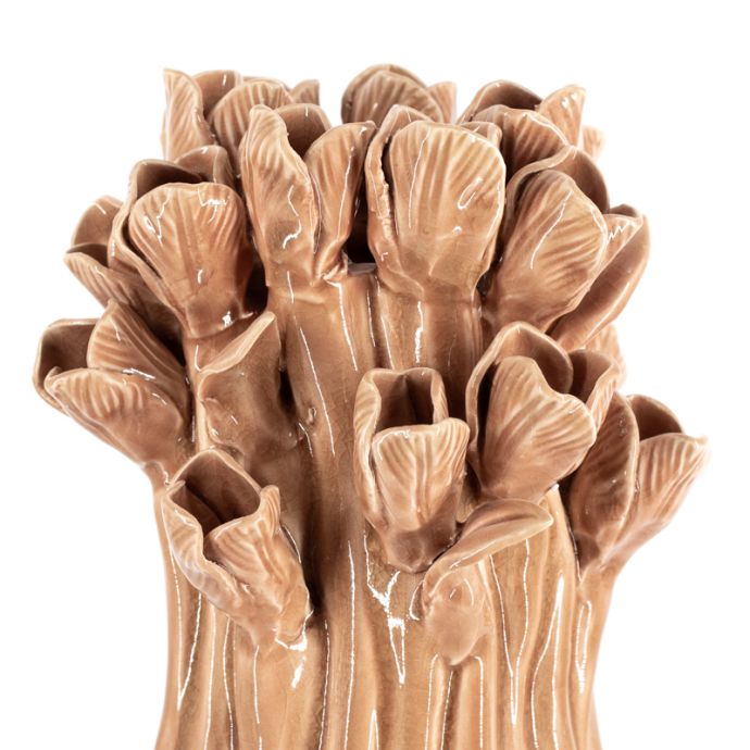 Vaas blossom keramiek sandstone