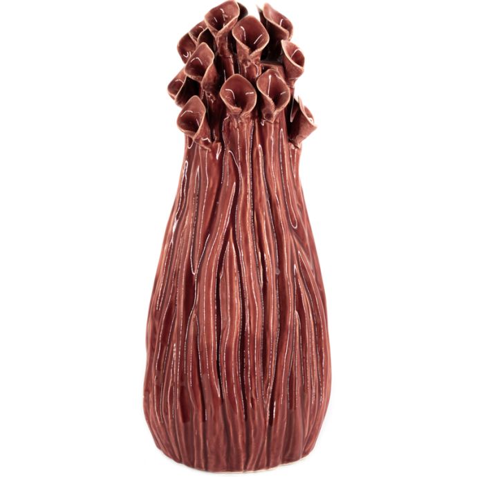 Vaas flora keramiek roze