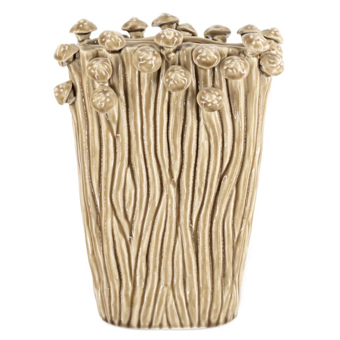 Vaas toad keramiek mustard