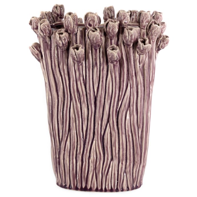 Vaas tulip keramiek lila