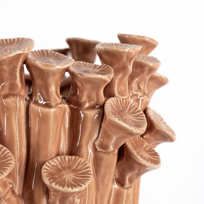 Vaas mush keramiek roze