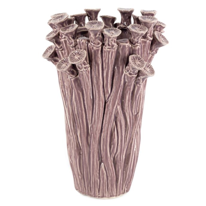 Vaas mush keramiek mustard