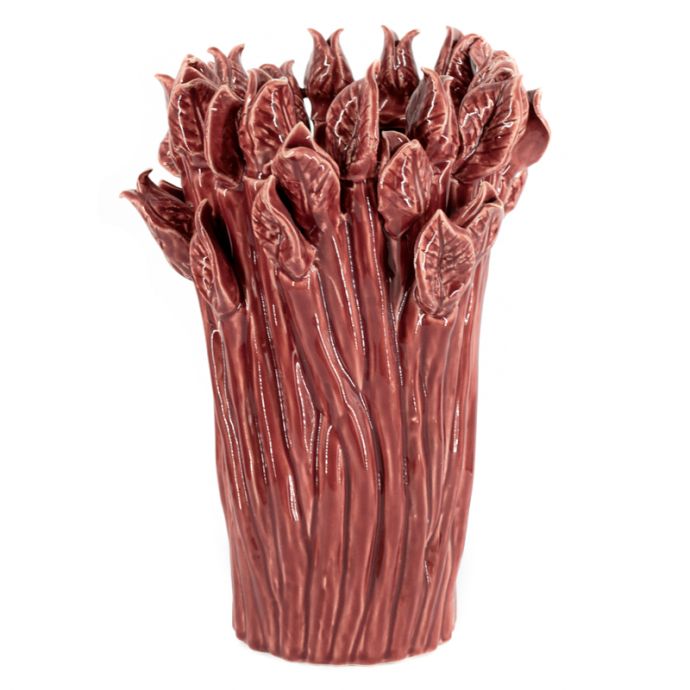 Vaas petal keramiek sandstone