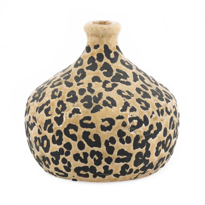 Aardewerk vaas panter