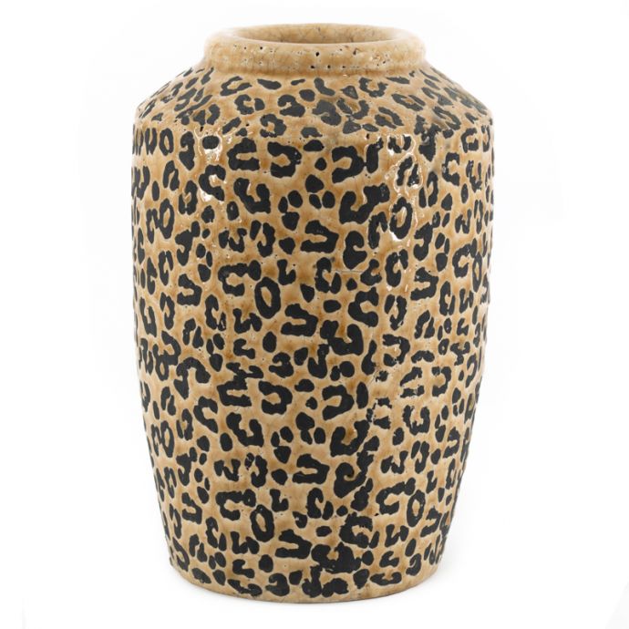 Aardewerk vaas panter