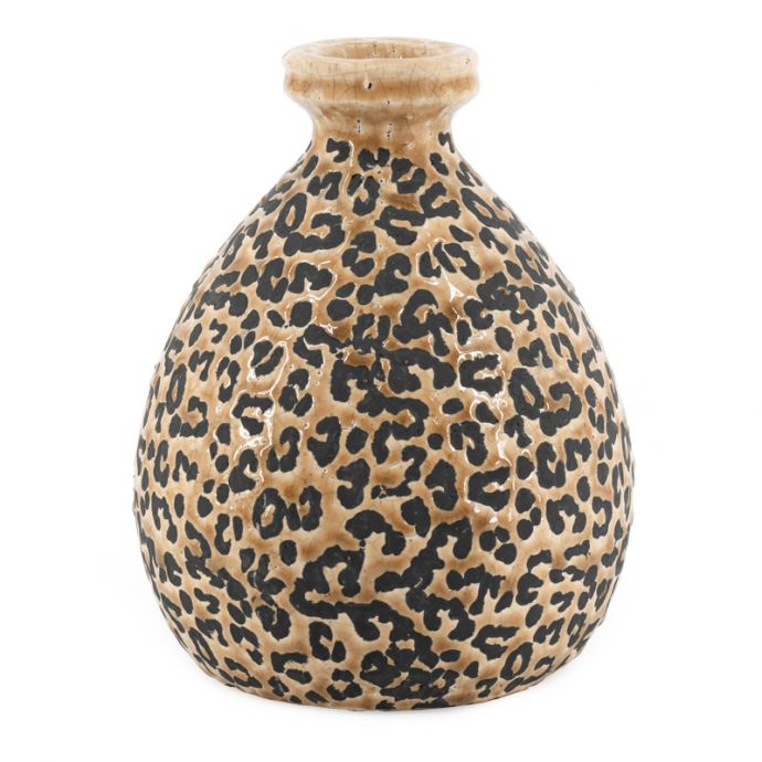 Aardewerk vaas panter