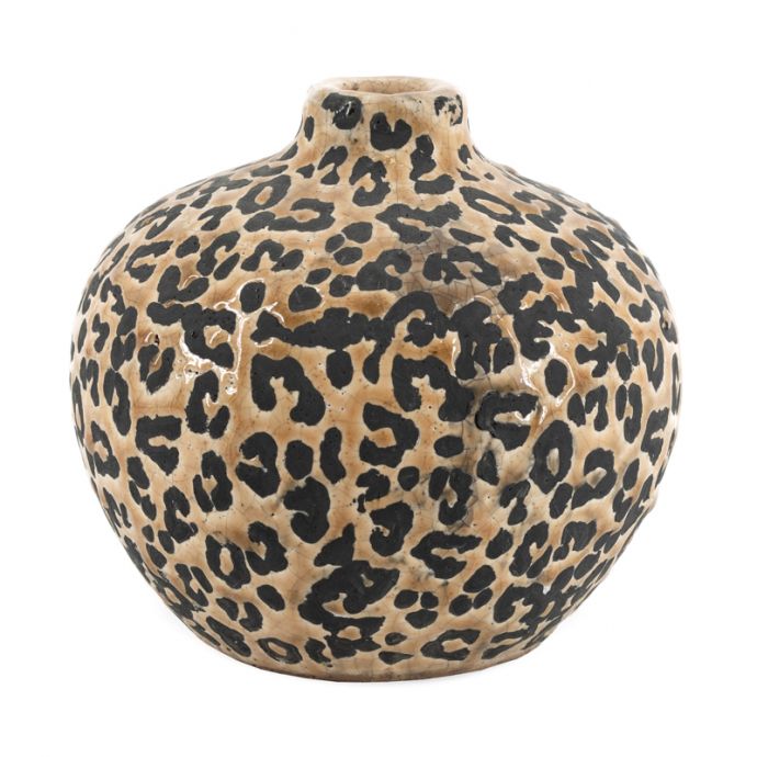 Aardewerk vaas panter