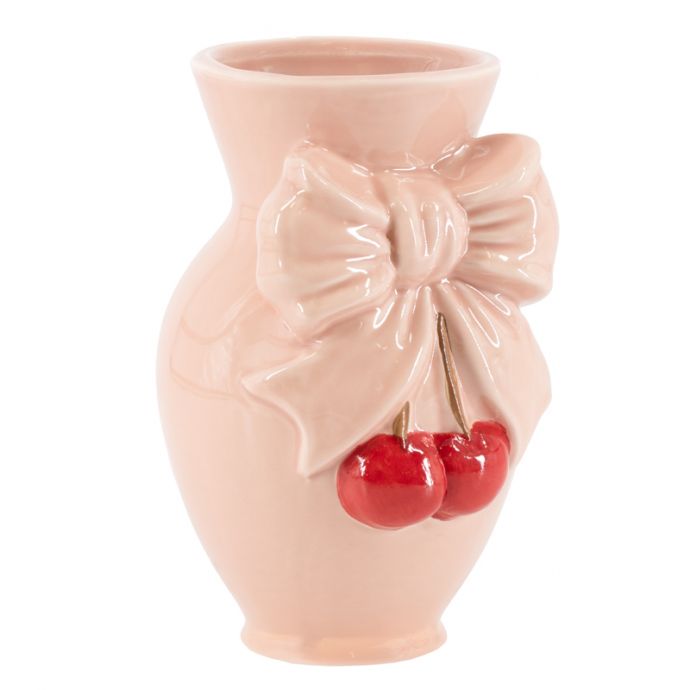 Aardewerk vaas 'Bow cherry'