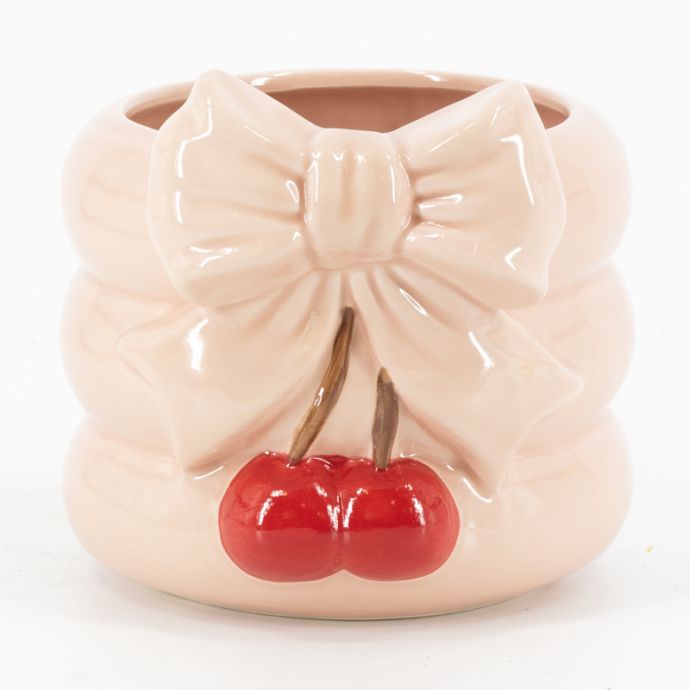 Aardewerk vaas 'Bow cherry'