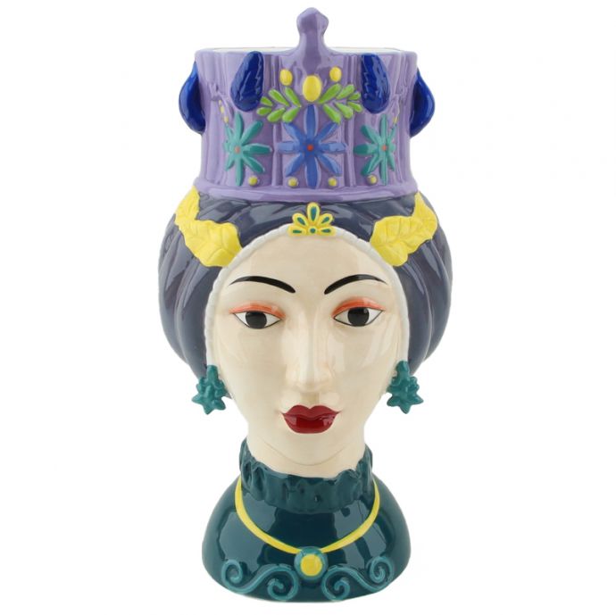 Aardewerk vaas 'Vrouw kroon'