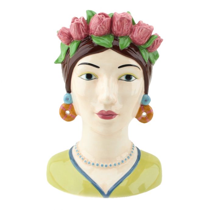 Aardewerk vaas 'Vrouw tulpen'